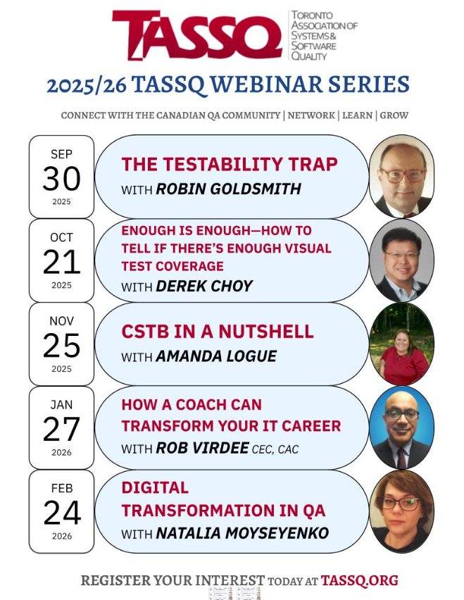 TASSQ 2025 – 2026 Schedule